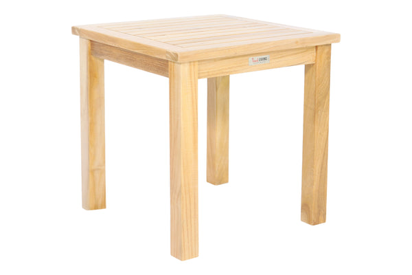 NEWPORT TEAK SIDE TABLE 50 X 50CM