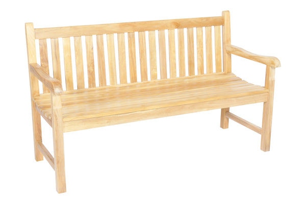 HYDE PARK Teak Garden Bench 150cm (3 SEATER)