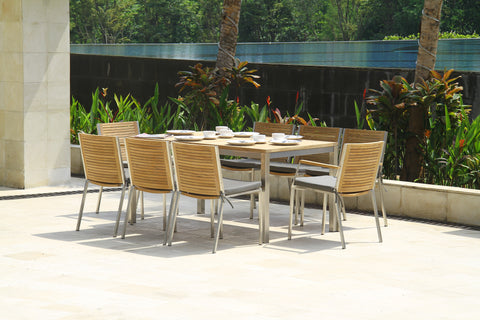 TEAK AND STAINLESS