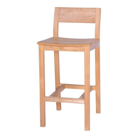 NEW YORK Teak Outdoor Bar Stool