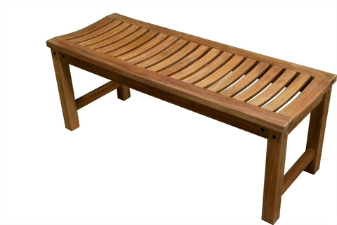ATLANTA Teak Backless Bench 120cm