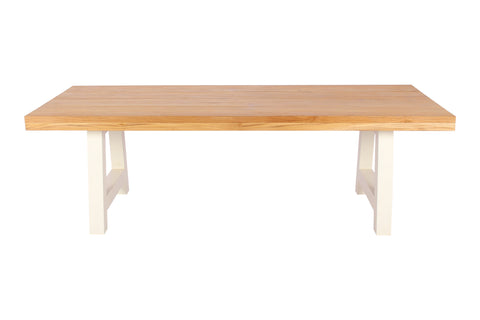 MANHATTEN INDUSTRIAL Teak and Aluminium Table 240x100cm