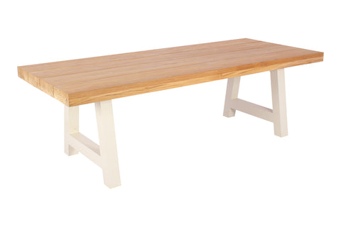 MANHATTEN INDUSTRIAL Teak and Aluminium Table 300x100cm