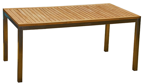 SOHO Teak and Stainless Outdoor Table 160 x 90cm