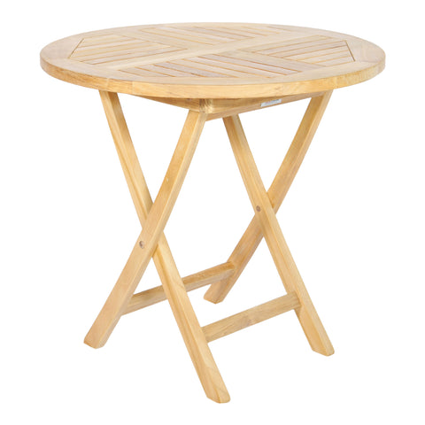 ROUND FOLDING  Teak Outdoor Table  80cm