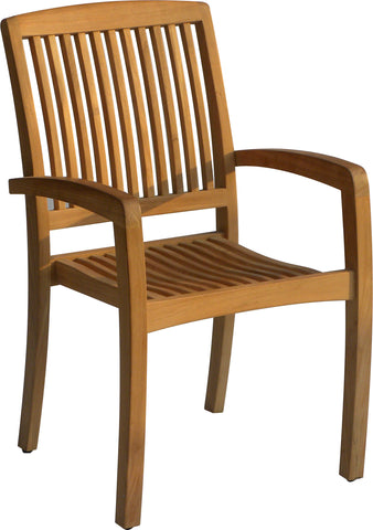 SEVILLE Teak Stacking Arm Chair